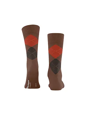 BURLINGTON | Chaussettes homme EDINBURGH 40-46 cranberry | braun